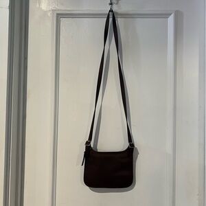 Coach mini crossbody saddle bag brown vintage 9142